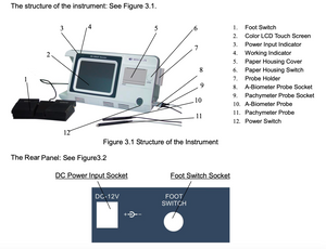 MD-1000A Ultrasonic A-Biometer/MD-1000P Pachymeter